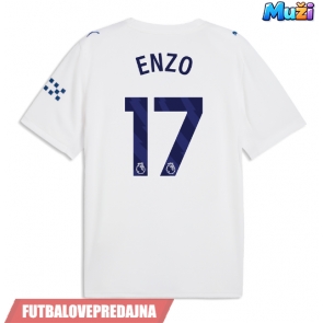 Lacne Muži Futbalové dres Manchester City Enzo Fernandez #17 2026-27 Krátky Rukáv - Tretina